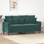 2-kohaline diivan Kahekohaline diivan Diivan Lounge Diivan Polsterdatud diivan Relax diivan K&uuml;lalissohv Diivan Leinasohv Diivan elutuppa Magamistoas K&uuml;lalistetuppa Tumeroheline 140 cm Velvet