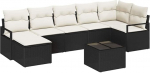 vidaXL aia diivanikomplekt koos padjadega koos hoiuga 8 t&uuml;kki pruun ja kreemikas, aiam&ouml;&ouml;blikomplekt, kaasaegsed moodulsofad, Chilling Lounge, paindlik paigutus suvise terrassi jaoks