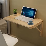 Klappbarer Wandtisch mit ausziehbarem Ausziehtisch, Wandklapptisch, Schreibtisch, wandmontierter, schwebender Klapptisch aus Holz, platzsparend, einfach zusammenzubauen, f&uuml;r K&uuml;che, Waschk&uuml;che, B&uuml;ro,