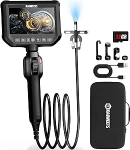 KAIWEETS inspekteerimiskaamerad Endoscope kaamera koos valgusega, 4,3-tolline IPS 1080P inspekteerimiskaamera koos kerimisratta juhtimisega, kahesuunaline 210 &deg; p&ouml;&ouml;ramine, paindlik toru kaamera, IP67 veekindel auto ja toru jaoks