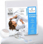 Third of Life Mattress Protector, 160 x 200 cm, Waterproof, Breathable Incontinence Pad, Anti-Dust Mite Bed Sheet for Under Fitted Sheet, Mattress Cover, Hygienic Topper
