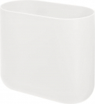 iDesign Recycled Plastic Oval Rubbish Bin, The Cade Collection, 27 x 14 x 24.8 cm, Coconut