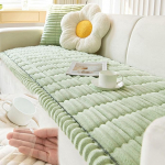 Soft Breathable Flannel Cover for Pets Non-Slip Couch Cover for Dogs Washable Fluffy Pet Couch Covers Couch Cushion Covers Sofa Blanket Dog Bed Mat Protector (Light Green, 60X