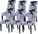 SearchI Parsons Chair Covers for Dining Room Chairs, Stretchy Super Fit Spandex Removable Washable for Kitchen Dining Room Hotel Ceremony