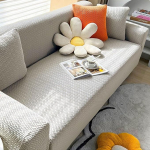 Hixingo Stretch Waschbar Sofa &Uuml;berzug, Diivan Cover 1 2 3 4 Sitzer, Universal Elastische Weich Couch &Uuml;berzug, Sofabezug f&uuml;r Wohnzimmer, Feste Farbe (Sterne grau,3 Sitzer)