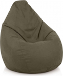 Roheline oakott seljatoega 60 x 60 x 90 cm - Siseruumi istmepadi 220 L t&auml;itmine pehmeks pestav - oakott p&otilde;randapadi Lounge tool tool - khaki v&auml;rvusega