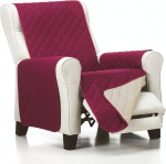 BESTCOVERS Kahev&auml;rviline tugitooli kaitse, tugitooli kaitse, kaitsekate, Made in Spain tugitooli kaitse, diivanikate, diivanikate, diivanikate, diivanikate (fuksiat/beeži, 1-kohaline)