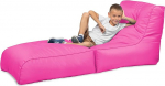chilly pilley&reg; Bean Bag, kokkupandav pouf istumiseks ja lamamiseks 2 in 1 - koos EPS t&auml;idisega - hiiglaslik Bean Bag - lapsed ja t&auml;iskasvanud - v&auml;ljas lamamispadi veekindel istmepadi - palju v&auml;rve, roosa