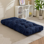 MAXYOYO Futon madrats, Tufted kokkupandav madrats, p&otilde;randap&otilde;hine diivan koos purustatud vahut&auml;ite ja rihmadega, praktiline kokkupandav p&otilde;randapadi (ilma raamita)