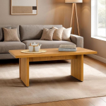 IDIMEX RIKA Ristk&uuml;likukujuline kohvilaud lamelljalgadega 120 x 45 x 60 cm Wild Oak Decor - kaasaegne elutoa laud Japandi stiilis laud diivanile