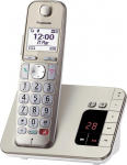Panasonic KX-TGE260GN juhtmeta telefon koos automaatvastajaga (kuni 1000 telefoninumbri lukustamine, selge kirjasuurus tugeva kontrastiga, eriti vali telefonitoru, t&auml;isdupleks-k&otilde;nede vabak&auml;efunktsioon)