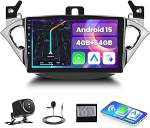 Android 15, 4G + 64G GOHHDL autoraadio Opel Corsa 2015-2019/Opel Adam 2013-2016 koos Navi Carplay Android Car, 9-tolline 2Din auto puute raadio koos GPS WiFi Bluetooth FM / RDS raadio SWC tagantvaate kaameraga