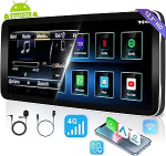 ATOTO 12,3-tolline traadita CarPlay ja Android auto, &uuml;hildub Mercedes Benz C-klassi W204 NTG4.0 raadioga (2008-2010), k&otilde;ik originaalfunktsioonid saavad GPS-i, AI DriveChat, 4G LTE, Dual