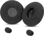 Ohrpolster kompatibel mit Jabra Biz 2300 USB Duo/Biz 2300 QD/Biz 2300 USB MS Headset, Ersatz-Ohrpolster, Schaumstoffabdeckungen, Zubeh&ouml;r, Schwarz (nicht passend f&uuml;r Biz 2400/1500)