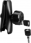 AGEofDMS Aluminium Pleuelstange f&uuml;r C suurus / 38mm Ball Zubeh&ouml;r, Double Socket Arm f&uuml;r 1,5 Zoll Ball (Anti-Diebstahl-Modell)