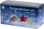 16 v&auml;ikese p&uuml;ramiidk&uuml;&uuml;nla pakend, punane, umbes 14 x 74 mm (16 x 50 tk), j&otilde;uluk&uuml;&uuml;nlad, advendik&uuml;&uuml;nlad, j&otilde;uluk&uuml;&uuml;nlad, kuusk&uuml;&uuml;nlad, k&uuml;&uuml;nlad, k&uuml;&uuml;nlad.