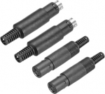 S-Video DIN Mini Female 4 Pin signaali&uuml;lekande Mini DIN mees TV DVD arvutim&auml;ngija jaoks (PS/2 mees ja naine) Pack of 2