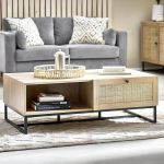 Julian Bowen Padstow Oak Coffee Table, Composite Wood, One Size