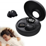 sunvito Sleep Headphones, Mini k&otilde;rvaklapid magamiseks, traadita Bluetooth 5.3 Liquid Silicone k&otilde;rvaklapid Sleep for Side Sleepers, Power Indicator for Training, Work, Travel (Black)