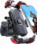 JOYROOM Jalgratta mobiiltelefoni hoidja - [2025 metallist lipsukang] [160 km/h l&ouml;&ouml;gikindel] mobiiltelefoni hoidja mootorratta, universaalne juhtraua mobiiltelefoni hoidja iPhone 16 Samsung K&otilde;ik telefonid 4.7-7 tollile