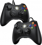 Diswoe kontrolleri 2 tk PC Xbox 360, PC kontrollerid 2 juhtmega USB Gamepad koos kaabliga Joystick USB Joysick Gamepad Win7/8/10/XP jaoks.