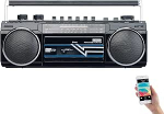 auvisio Retro Boombox kassetim&auml;ngija, raadio, USB, SD & Bluetooth, 8 Watt (kassetim&auml;ngija)