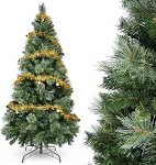 YEAUPE PRO kunstlik PVC j&otilde;ulupuu 170 cm 800 tipuga, 3 osa lihtsaks kokkupanekuks, kompaktne, metallist alus