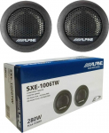 2 t&auml;ristajat, mis &uuml;hilduvad Alpine SXE-1006TW 45 Watt RMS 280 Watt Max 3 cm s&uuml;gavus l&auml;bim&otilde;&otilde;duga 1,5 cm tundlikkus 88 dB SPL SQL Car, paari kohta