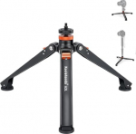 Koolehaoda Mini Tripod Base for Monopods, Aluminum Table Tripod with Three Feet, Universal 3 Leg Support with 1/4"-3/8" Screw Mount for DSLR Camera, Monopod, Photography Stick