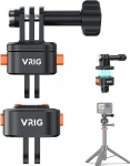 VRIG Claw Mini Quick Release statiivihoidik Go Pro Hero 13 tarvikutele, Kiirlahendusmagnet actionkaamerale (2 pesa + 1 katteplaat)