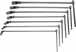 Beta 952/D7 Sechskant-Stiftschl&uuml;sselsatz, Werkstatt Zubeh&ouml;r (7-teiliges Werkzeug, variables Schraubendreher-Set, mit T-Griff, f&uuml;r allgemeine Instandhaltungsarbeiten, &auml;u&szlig;erst robust), Verchromt