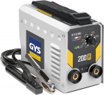 GYS, GYSMI 200A keevitusmasin kaetud elektroodiga 200A &uuml;hefaasiline 230V (MMA) Arc Force Antiticking Hot Start koos elektroodihoidjaga maanduskaabliga