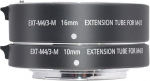 Mcoplus XT-M4/3-M makro pikendus toru, mis sobib M4/3 peegelkaamerale Olympus/Panasonic Lumix, asendus MK-P-AF3A pikendus toru (10+16 mm), metall