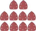 Schleifpapier Haken und Schleife Dreieck Schleifpa 10 St&uuml;ck 140 x 90 mm Schleifpapier K&ouml;rnung 40-240 Schleifscheibe 5 L&ouml;cher Schleifpapier Dreieck for Polieren von Schleifwerkzeugen, 10 St&uuml;ck(120 Grit)