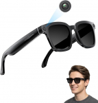 AI Smart Camera Brille - HD 1080P video, foto, keelek&uuml;mblus, Blaulichtschutzgl&auml;sern v&auml;lis- ja reisimiseks, videosalvestus, AI objektide tuvastamine ja ChatGPT integratsioon