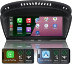 Linux Autoradio 8,8-tolline IPS-ekraaniga puuteekraan BMW CIC-s&uuml;steemi jaoks: 3 seeria E90/E91/E92/E93 2008-2013, 5 seeria E60/E61 2008-2010, traadita CarPlay/Android auto, AM/FM RDS raadio, DSP, Bluetooth, USB