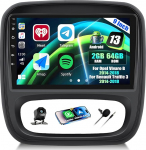 CAMECHO 2+64G 9-tolline satelliitnavigatsiooniga autoraadio Opel Vivaro B 2014-2018 Renault Traffic 3 2014-2021, Android 13 GPS Bluetooth raadio traadita Carplay Android Car FM RDS WiFi EQ Mirror Link + tagurdamine