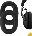 GEEKRIA QuickFit asendusk&otilde;rvapadjad Marshall Monitor II ANC, Monitor 2 musta m&auml;luvahuga nahast k&otilde;rvapadjadele