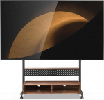 FITUEYES telerialus Rullitav telerialus ratastega p&otilde;randal seisev telerik&auml;ru 70-100-tollistele teleritele Reguleeritav k&otilde;rgus Max 80 kg VESA 850 x 600 mm VESA 850 x 600 mm