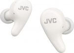 JVC Gumy Premium True Wireless k&otilde;rvaklapid m&uuml;rasummutusega, Bluetooth 5.4, &uuml;mbritseva heli režiim, madal viivitus, 26-tunnine aku kestvus ja l&auml;bipaistev laadimiskarp, USB-C, kookosp&auml;hklivalge - HA-A23T-W