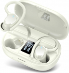 Bluetooth k&otilde;rvaklapid Sport, 128 tundi 2026 k&otilde;rvaklapid juhtmeta Bluetooth 5.3, 3D Stereo Deep Bass IP7 veekindlad juhtmeta k&otilde;rvaklapid, 4 ENC m&uuml;ravastase mikrofoniga k&otilde;rvaklapid, USB-C k&otilde;rvaklappide sisseehitatud k&otilde;rvaklapid Jogging