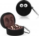 Kaaned Samsung Galaxy Buds2 Pro (2022), Galaxy Buds 2 (2021), Galaxy Buds Pro (2021), Galaxy Buds Live (2020), XMBYGY Silikoonist &uuml;mbris koos v&otilde;tmehoidjaga Galaxy Buds k&otilde;rvaklappidele (EyeBlack)