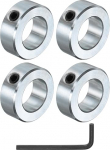QUARKZMAN 4-osaline komplektne kruvikeeratav v&otilde;llikrae 7/8" puuriga tsingitud terasest v&otilde;llikrae 1-1/2" OD 9/16" lai telje krae klamber koos kuuskantv&otilde;tmega