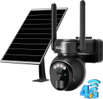 Xega 4G LTE &Uuml;berwachungskamera Aussen Solar mit SIM Karte - 2K HD 3MP PTZ Kabellos Kamera Ohne WLAN Outdoor Akku 355&deg;/90&deg; Schwenkbar PIR Erkennung Farb/IR Nachtsicht 2-Wege-Audio IP66