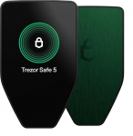 Trezor Safe 5 - kr&uuml;pto riistvara rahakott turvalise elemendi ja tunnusm&auml;rgiga, v&auml;rviline puuteekraan, haptiline tagasiside, Bitcoini turvalisus, toetab tuhandeid m&uuml;nte (roheline Beryl)