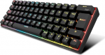 KROM KYARA RGB mehaaniline m&auml;nguklaviatuur Bluetooth 5.0 2.4GHz ja USB 60% disain vahetatavad l&uuml;litid &uuml;hilduvad Windows, Android, iOS, Mac, Hispaania paigutusega, must