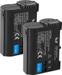 2 x SK aku &uuml;hildub Nikon EN-EL15 < 2040 mAh > EN-EL15c EN-EL15b EN-EL15a jaoks Nikon < Z8 Z7 II Z6 II Z5 Zf > D610 D800 D850 D7200 D7500-1 V1