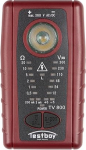 Testboy TV 800 madala ohmi tester 200 mA vastavalt EN 61557-4 (pidevuse test, sealhulgas pinge test kuni 300 V AC/DC, integreeritud suure v&otilde;imsusega LED, kontaktivaba pinge tester) Punane