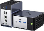 GMKtec K16 Metal Case Gaming Mini PC AMD Ryzen 7 7735HS (8C/12T kuni 4.75GHz), 32GB LPDDR5 6400MT/s RAM + 512GB SSD k&otilde;vaketas, Dual NIC LAN 2.5GbE/Oculink/USB4/HDMI/USB-C, Dual NIC LAN 2.5GbE/Oculink/USB4/HDMI/USB-C
