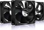 AABCOOLING Black Silent Fan 9 - Vaikne ja t&otilde;hus 92 mm korpuseventilaator 4 vibratsioonivastase padjaga - ventilaator 12 V, korpuseventilaator, jahutus, jahuti, 21 dB(A), 76 m3/h - 3 tk v&auml;&auml;rtuslik pakett